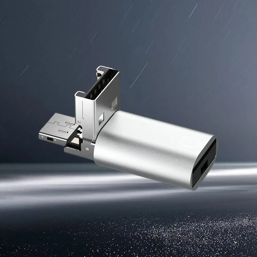 휴대용 카드 리더기 고속 컴팩트 사이즈 USB Type-c 카드 리더기 장치용 범용 Otg Tf 카드 리더기 드라이버 필요 없음