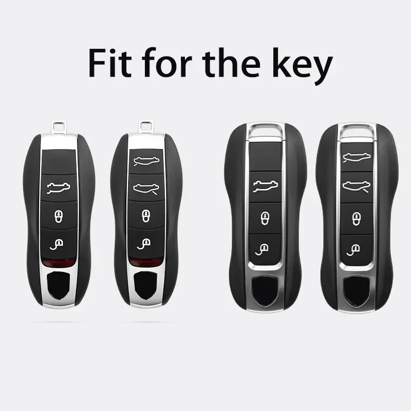 Key Case Cover Key Case #20 Gulf Memorial Version Porsche Macan Cayenne 718 Paramera 911 Modified Car Key Case Cover Fob Keychain Accessories