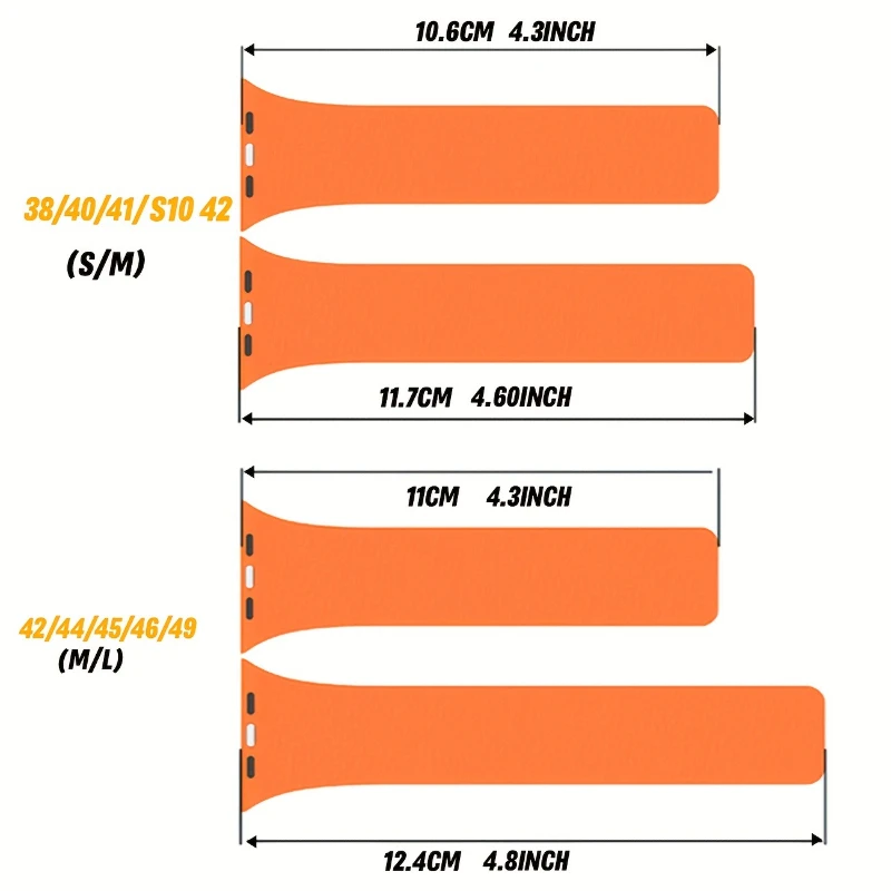 Textured Silicone Magnetic Loop Strap