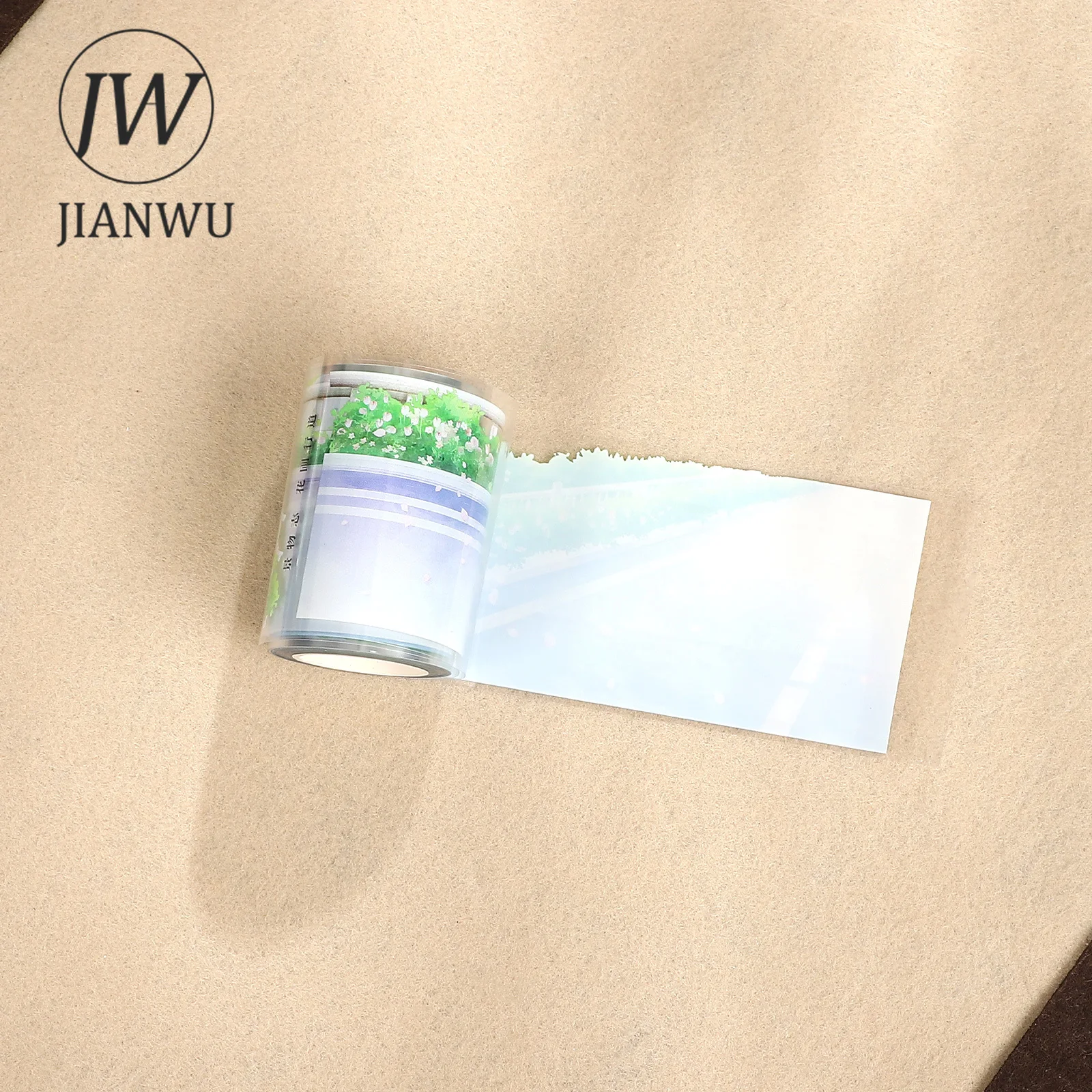 JIANWU 60mm*5m 빈티지 꽃 식물 베드 워크 랜드스케이프 소재 콜라지PET 테이프 창의적인 DIY 저널 및 문구류