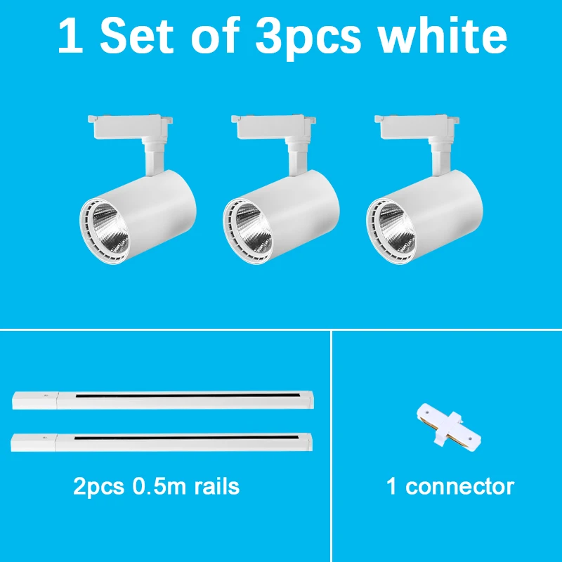White 1 Set of 3pcs
