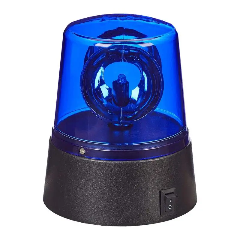 LED Pollice Light Toys Battery Powered Rotating Beacon Light Dazzling Atmosphere Ambient blue lampshade For Disco Party Club Bar