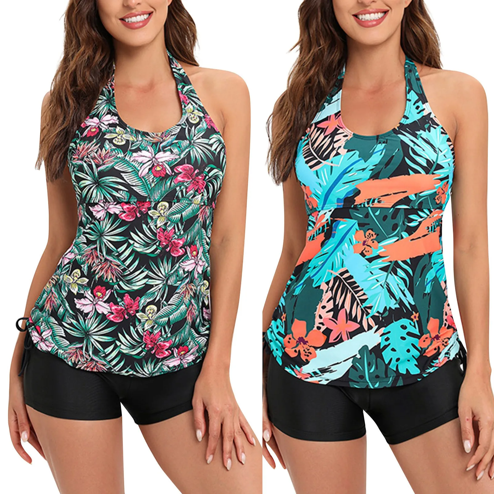 

Элегантное пляжное платье, летний женский купальник, сексуальные боксеры, шорты, бикини, скрывающий живот купальник, купальники 2024