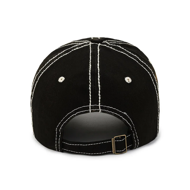 Casquette de baseball en coton lavé avec lettres brodées SPARK 1932 pour femme, style rétro, décontractée, à visière ancienne, pour homme_voghion.com