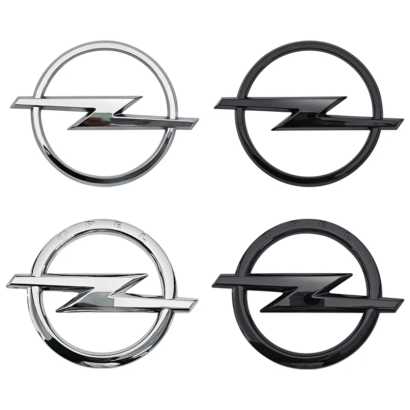 오펠 로고 엠블럼 배지 스티커 1개, ABS 소재, 자동차 전면 그릴, 후드, 보닛, 리어 트렁크 범퍼, 아스트라, 자피라, 인시그니아, 코르사 H, G에 적합