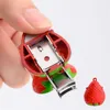 Nail Clippers Fruits Strawberries Nail Clippers Folding Nail Clippers High End Nail Clippers Portable Manicure Tools Key Fob 3