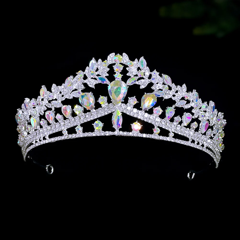

Rhinestone Crown Bride Embellishment Headband Bridal Wedding Hair Accessory