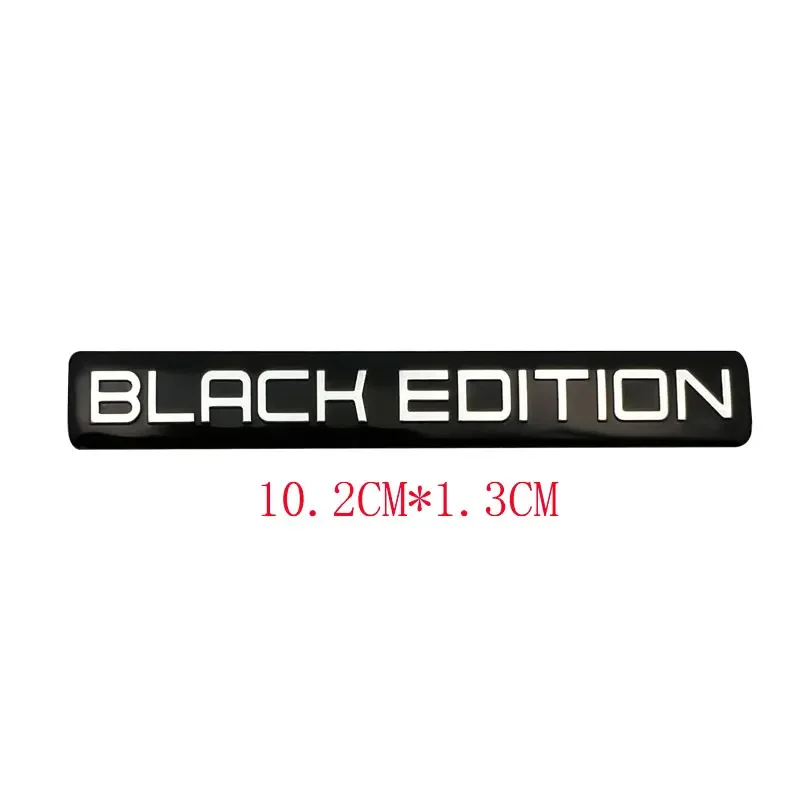 Black Limited Edition 3D Metal Racing Sport Emblem Badge - Sleek and Stylish Car or Motorcycle Accessory Sticker