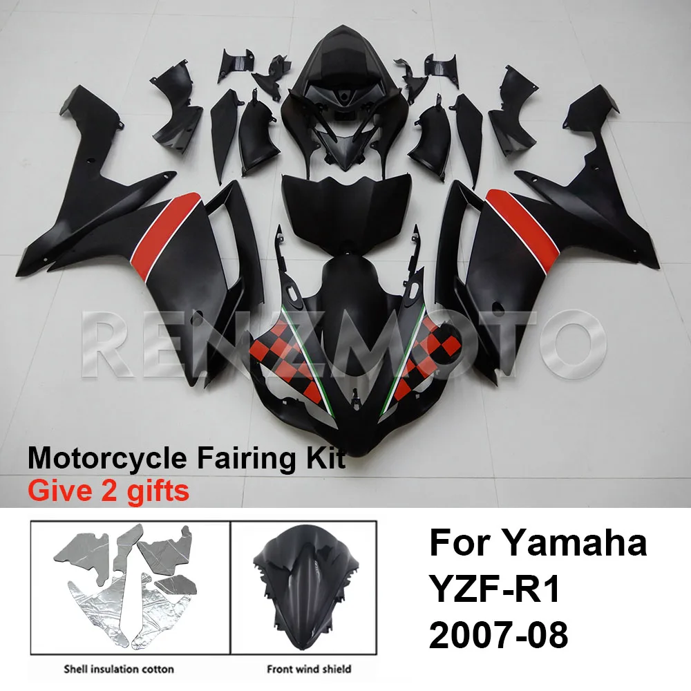 

Motorcycle Fairing Set Body Kit Plastic For YAMAHA YZF-R1 YZF R1 2007-2008 Accessories Injection Bodywork Y1007-105a
