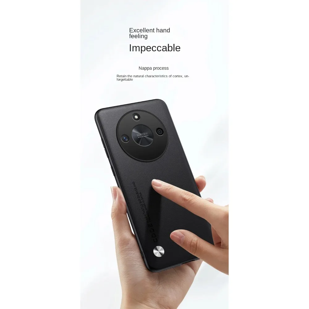 Leather Shockproof Case with Slim Texture Design