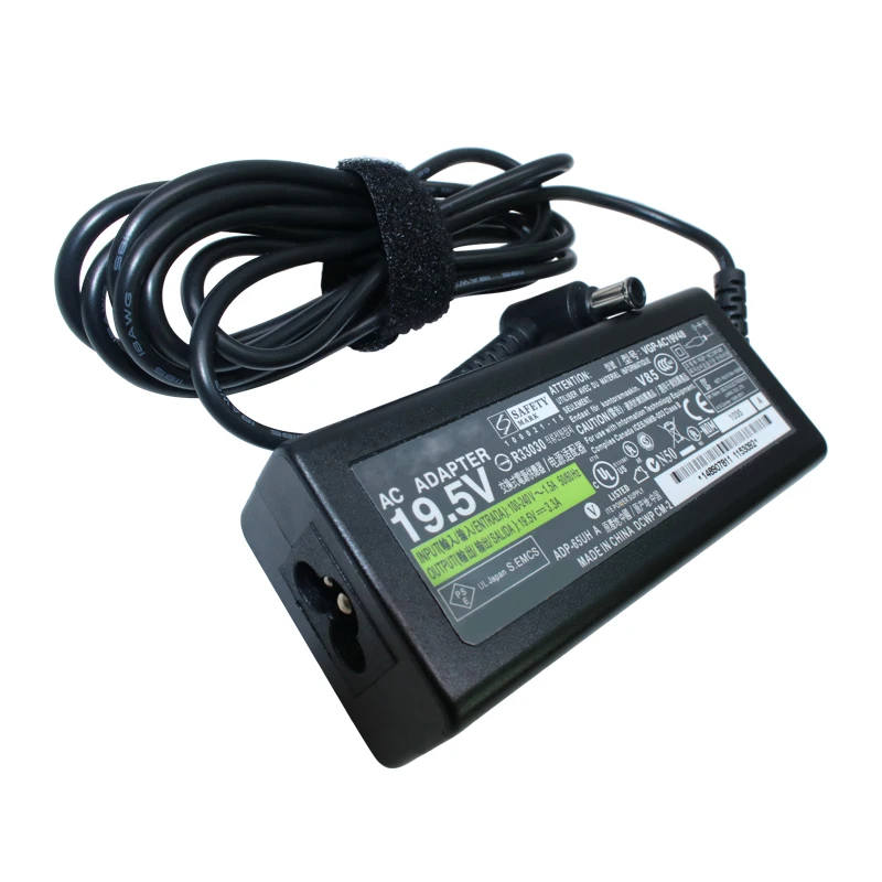 19.5V 3.3A 65W Laptop Ac Power Adapter Notebook Charge for Sony VAIO VGP-AC19V43/VGP-AC19V44 VGP-AC19V48 VGP-AC19V49 VGP-AC19V63