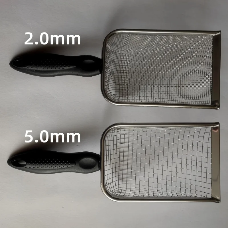 Stainless Steel Fine Mesh Cat Litter & Reptile Sand Sifter Shovel