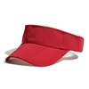 Summer Men Women Adjustable Visor Red Black Pink UV Protection Top Empty Solid Sports Tennis Golf Running Sunscreen Cap 6