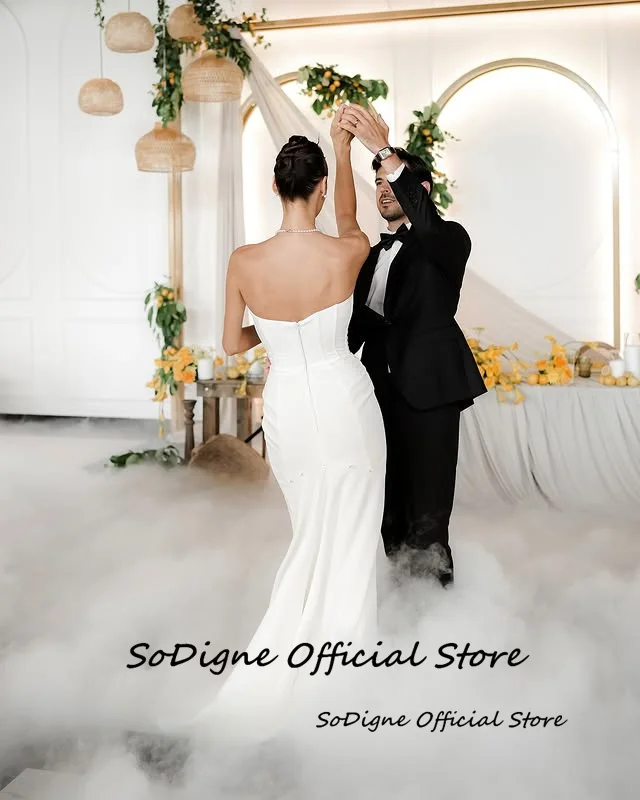 SoDigne Satin Mermaid Wedding Dress Sweetheart Sleeveless Bride Dresses 2025 Simple Bridal Gowns vestidos de novia Customized 17 Sdf7e1863c5734bcdb072ecba36e0bdcc5