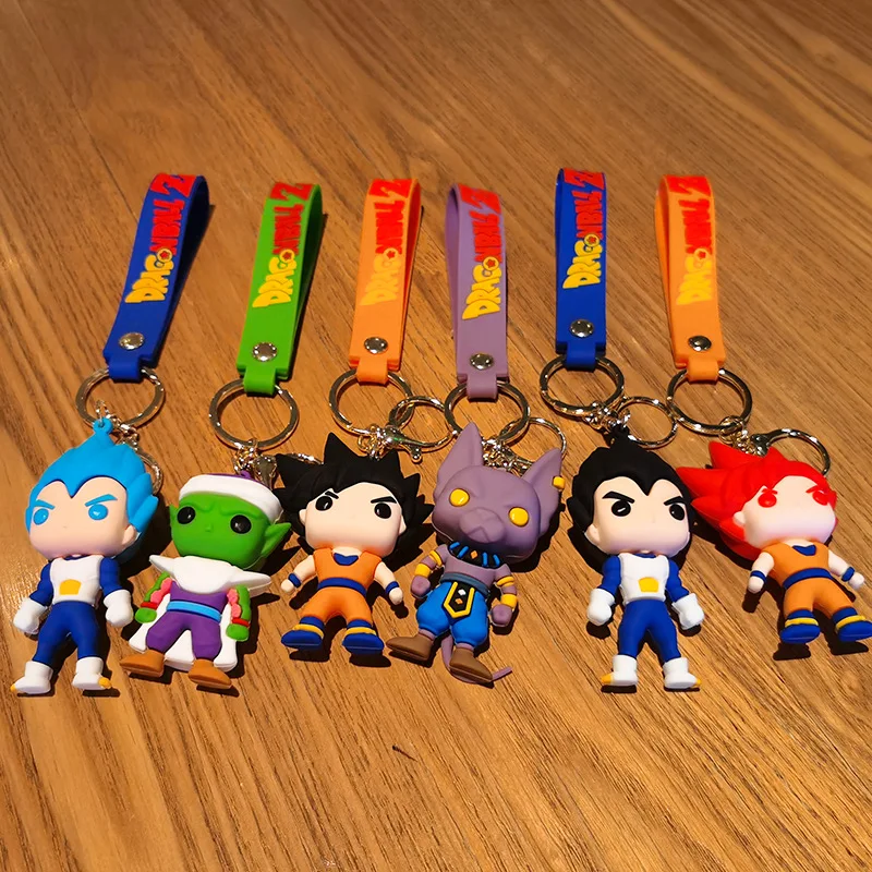 Dragon Ball Keychain Cartoon Anime Keychains Beerus Son Goku Ozaru