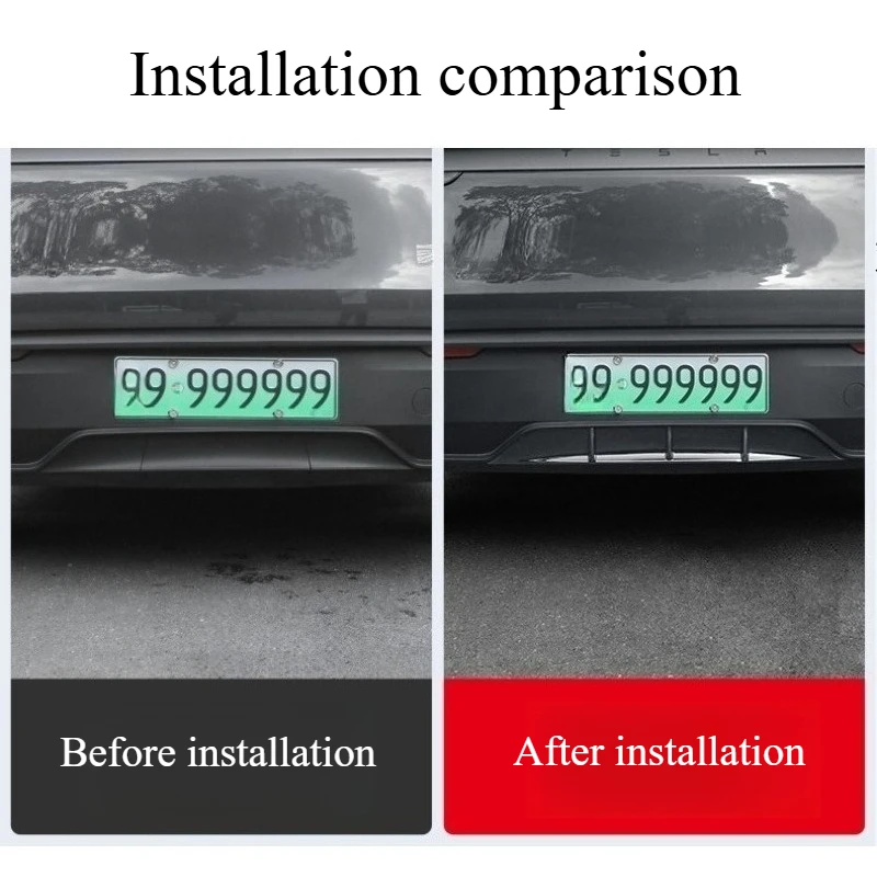 For Tesla Model Y Juniper/Launch 2025 Rear Bumper Spoiler Rear Lip Surround Rear