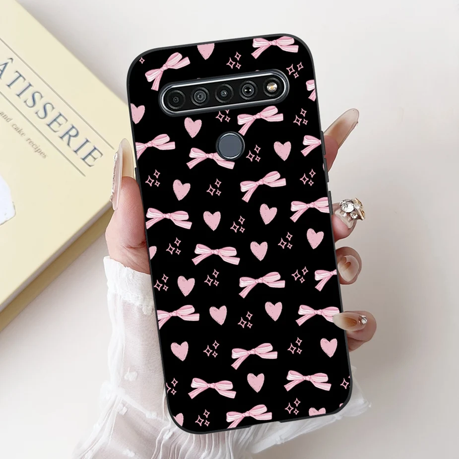 Cute Letters Cartoon Soft TPU Matte Phone Case Cover