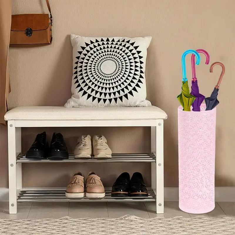 Modern Umbrella Stands Simple Metal Umbrella Storage Holder For Long Handle Folding For Porch Doorway