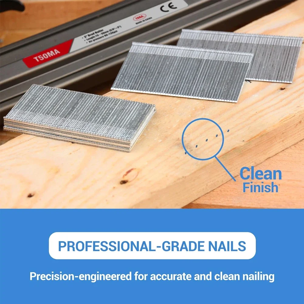 5000Pcs F30/1022/422 Straight Nails U-Nails For Electric Nail Gun Air Nails Gun Furniture Woodworking Tool 4