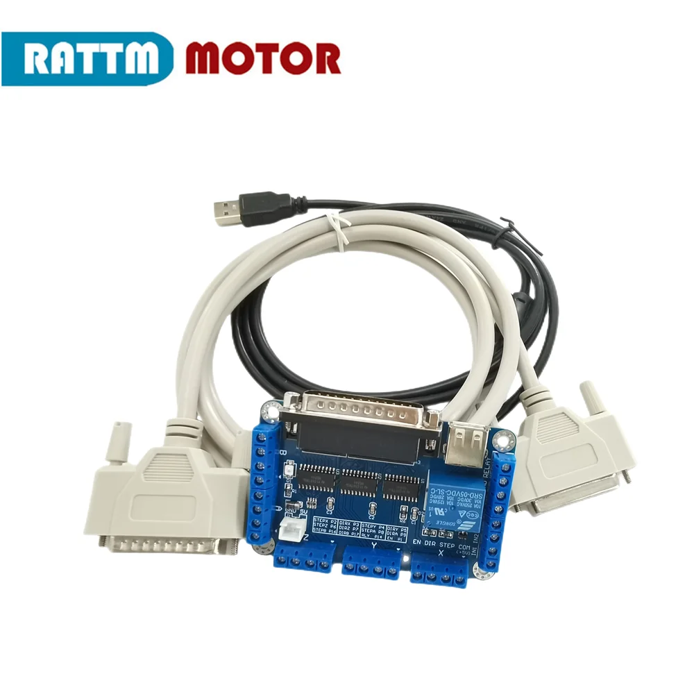 Mach3/emc2/kcam4パラレルポート用cncブレイクアウトボード5軸インターフェースv5タイプcnc breakout board