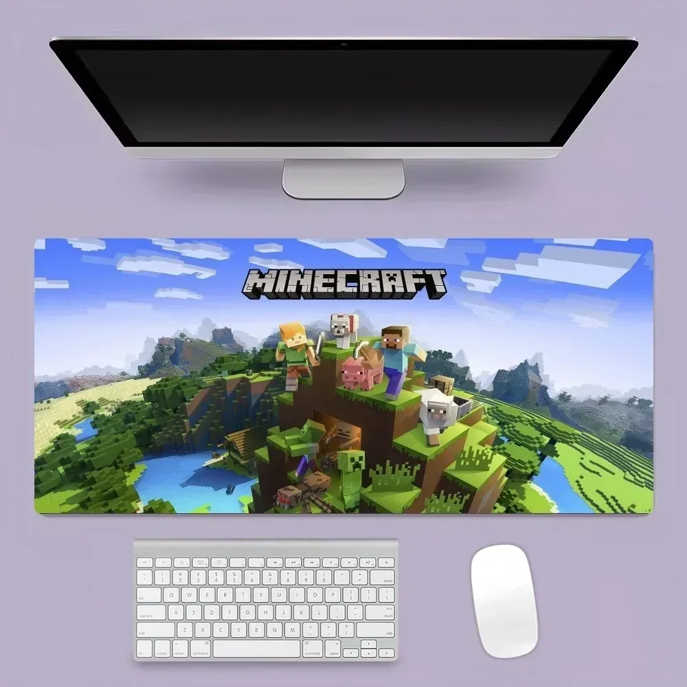 Game M-Mine C-Craft Cool Mousepad Office Large Mouse Mat Keyboard Mats Rubber PC Computer Game Big Anti-slip Mice Mat 2