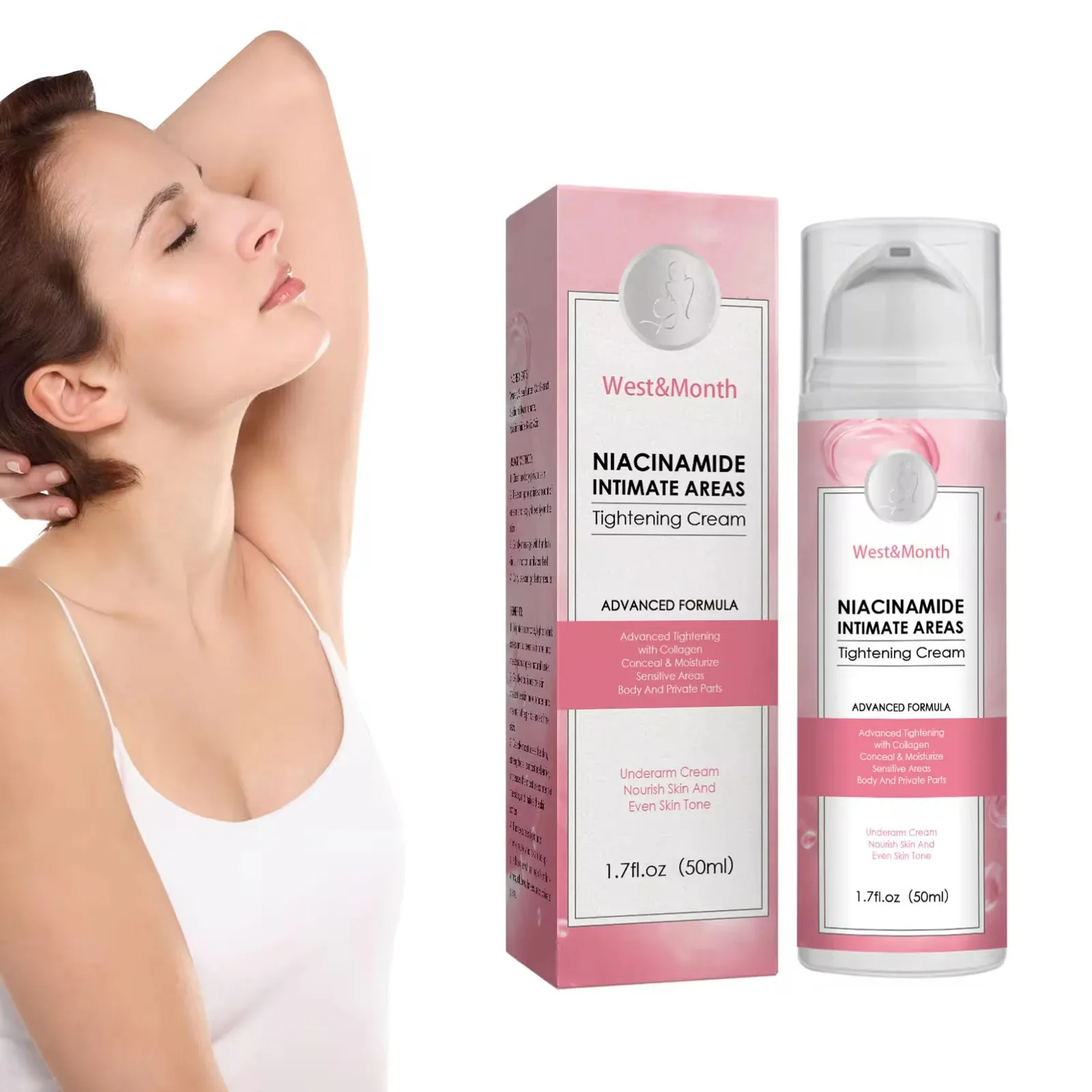 Whi-tening Body Cream Removal Pigment Brighten Private Parts Elbow Knee Bleaching Bikini Line Improve Dullness Lighten Skin Care 5