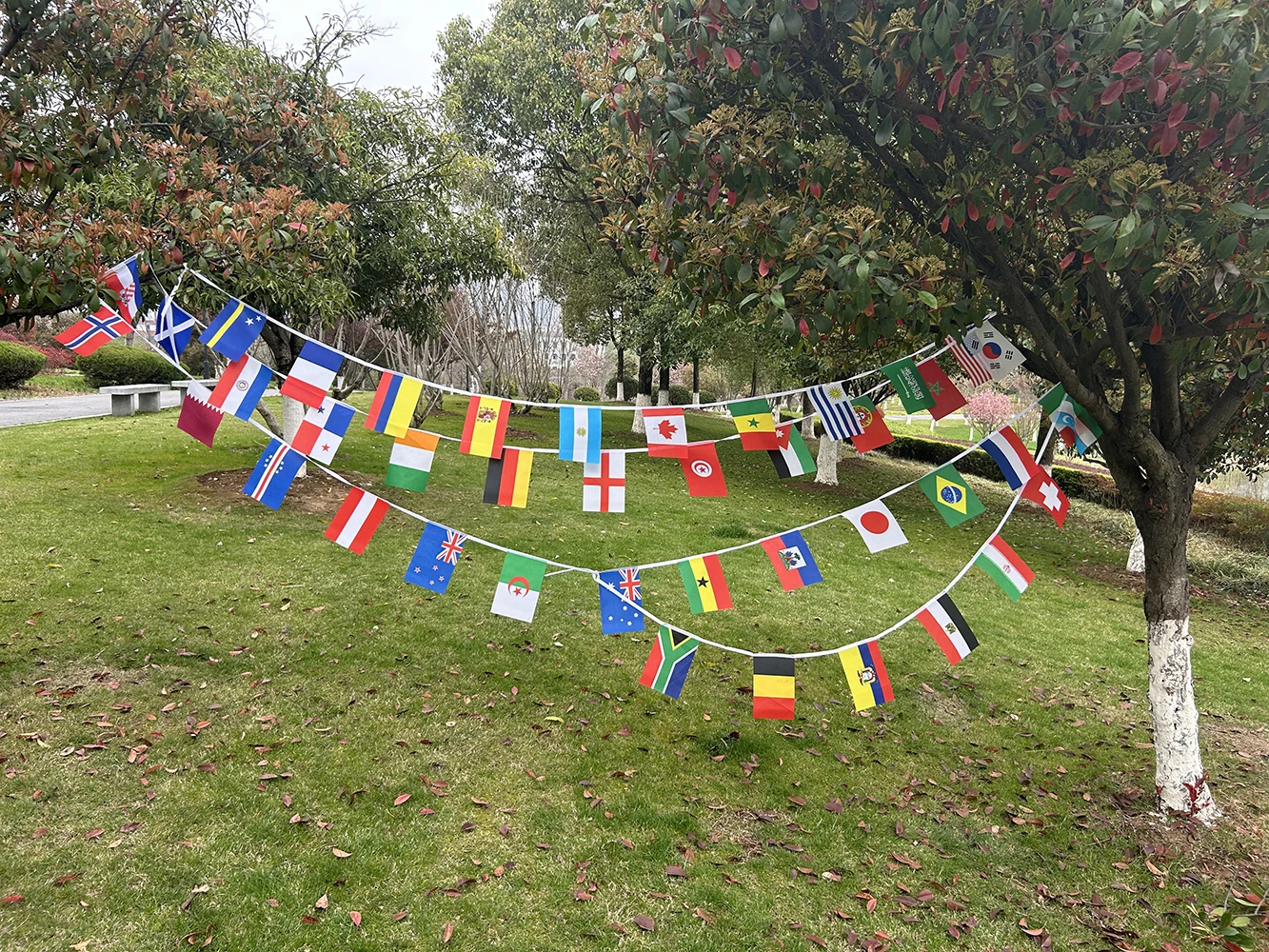 2026 Football Cup Flag 14x21cm Small World Flag Hanging Flag Bar Store Supermarket Cup banner for decoration - Image 3