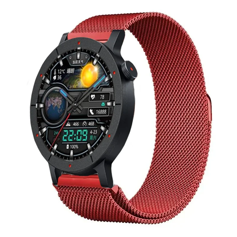 Milanese Magnetic Bracelet Sport Wristband – Breathable 22mm/20mm Strap