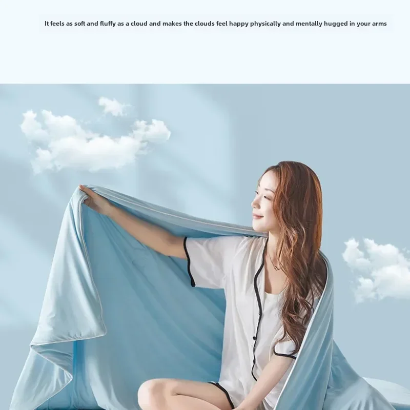 1pcAdvanced cooling sensation, machine washable water, antibacterial air conditioning, thin blankets, single and double blankets