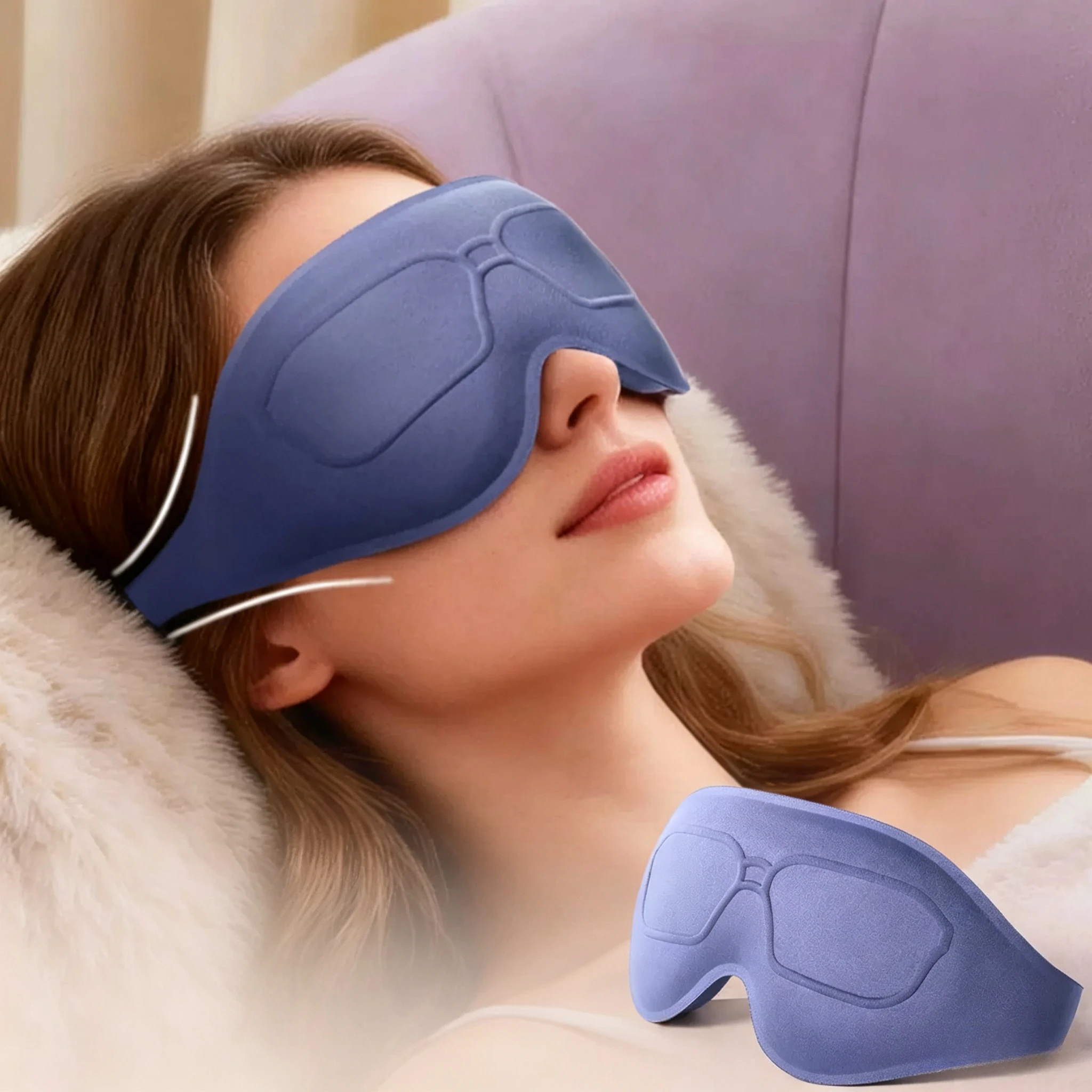 ComfortMax Breathable 3D Sleep Eye Mask - Memory Foam Night Blindfold