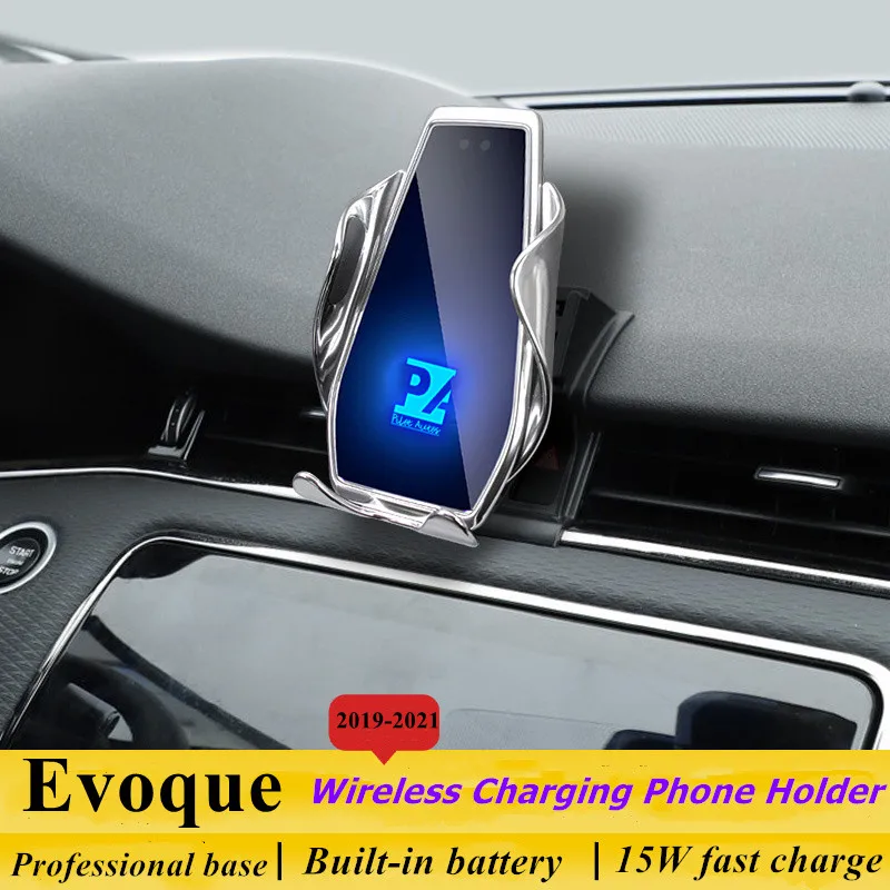 

For 2019-2021 Evoque Phone Holder Wireless Charger Land Rover Car Mobile Phones Mount Navigation Bracket GPS Support
