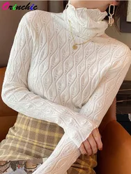 Cashmere Turtleneck Women Sweaters Autumn Winter Warm Pullover Slim Tops Knitted Sweater Jumper Soft Pull Female Свитер Женский