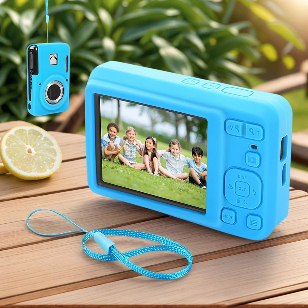 Digital Camera Cover with Lanyard for kodak PIXPRO FZ55 Slim Fit Camera Bag Body Cover Outdoor Travel Protect Case