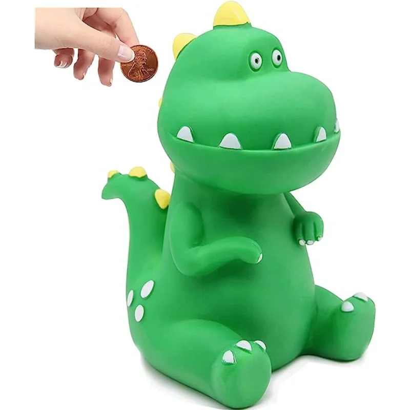 Dinosaur Money Bank, Shatterproof Tyrannosaurus Rex Piggy Bank, First Coin Gifts for Kids Boys Girls Home Decoration