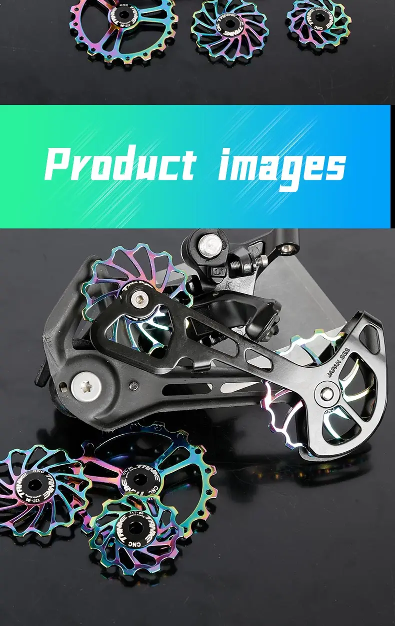 TANKE MTB Fahrrad Schaltwerk Jockey Rad Keramik Lager Pulley AL7075 CNC Rennrad Guide Roller Idler 11T 13T 15T 17T – Detail 11