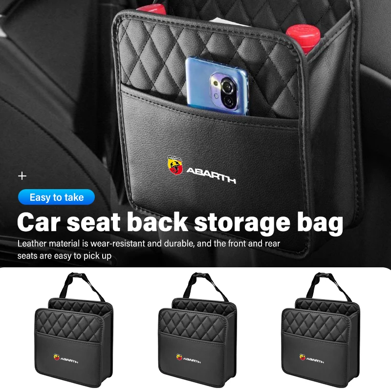 Sacchetto Di Immagazzinaggio Del Seggiolino Auto Sacchetto Della Spazzatura Accessori Multifunzionali Per Abarth Fiat Grande Punto Abarth Tipo Stilo D