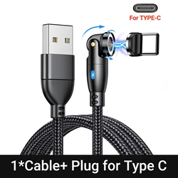 Revolutionary 9 - Pin Magnetic USB Type C Cable - 3A Fast Charging & Data Transfer - 1m (Black for Type C)