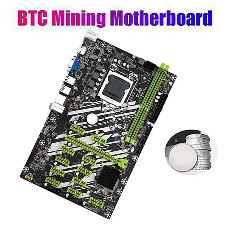 best pc motherboard brand B250 BTC Mining Motherboard with G3900/G3930 CPU+2X4G DDR4 RAM+CPU Fan 12 PCI-E Slots LGA 1151 DDR4 RAM SATA3.0 USB3.0 best pc motherboard for music production