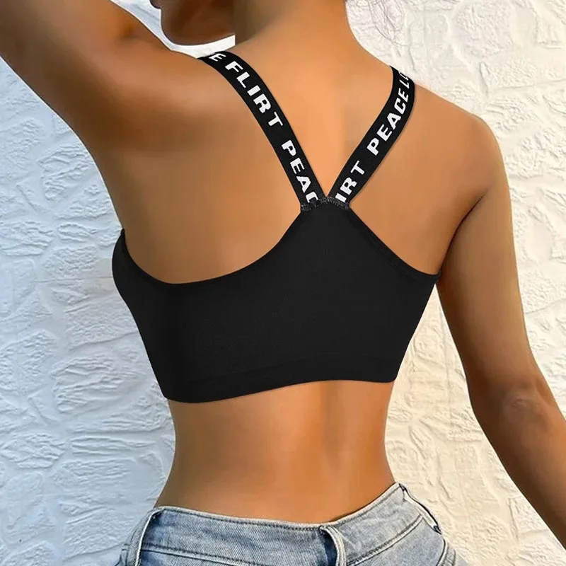 Women Tank Tops Streetwear Push Up Cropped Top for Female Lounge Solid  Color Casual Sexy Lingerie Wirefree Camisole Fashion Girl