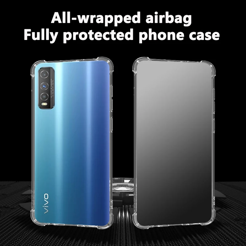 

Противоударный силиконовый мягкий чехол с подушкой безопасности для vivo Y70t, прозрачная тонкая задняя крышка для y70 t, чехол