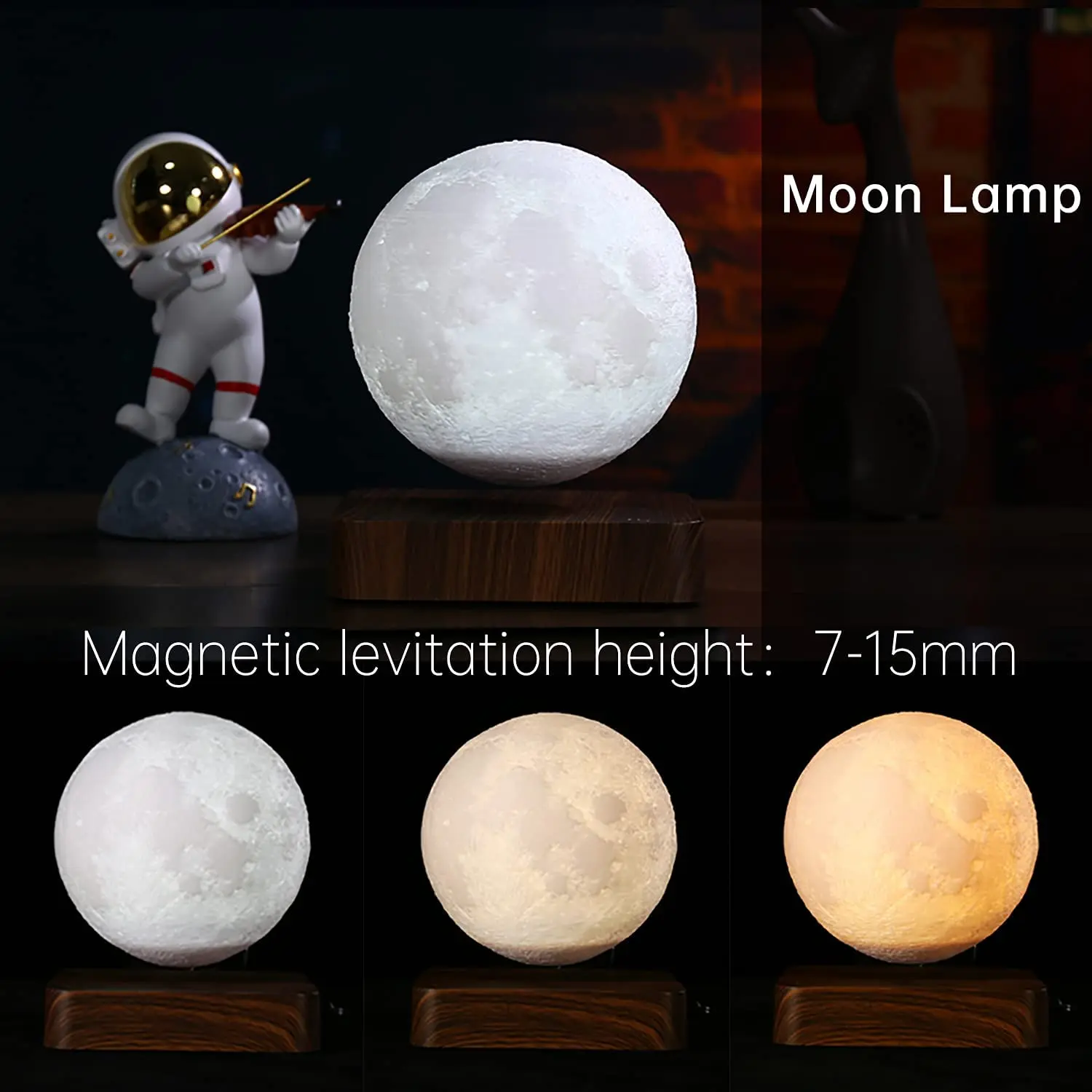 Enchanted Lunar Lamp 3d Printed Magnetic Moon Lamp - Touch Control  Night Light With 3 Colors