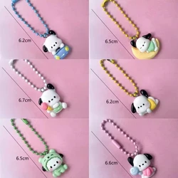 Pochacco Dog Car Keychain - Cute Bag Charm & Durable Keyring Accessory (6PCS)