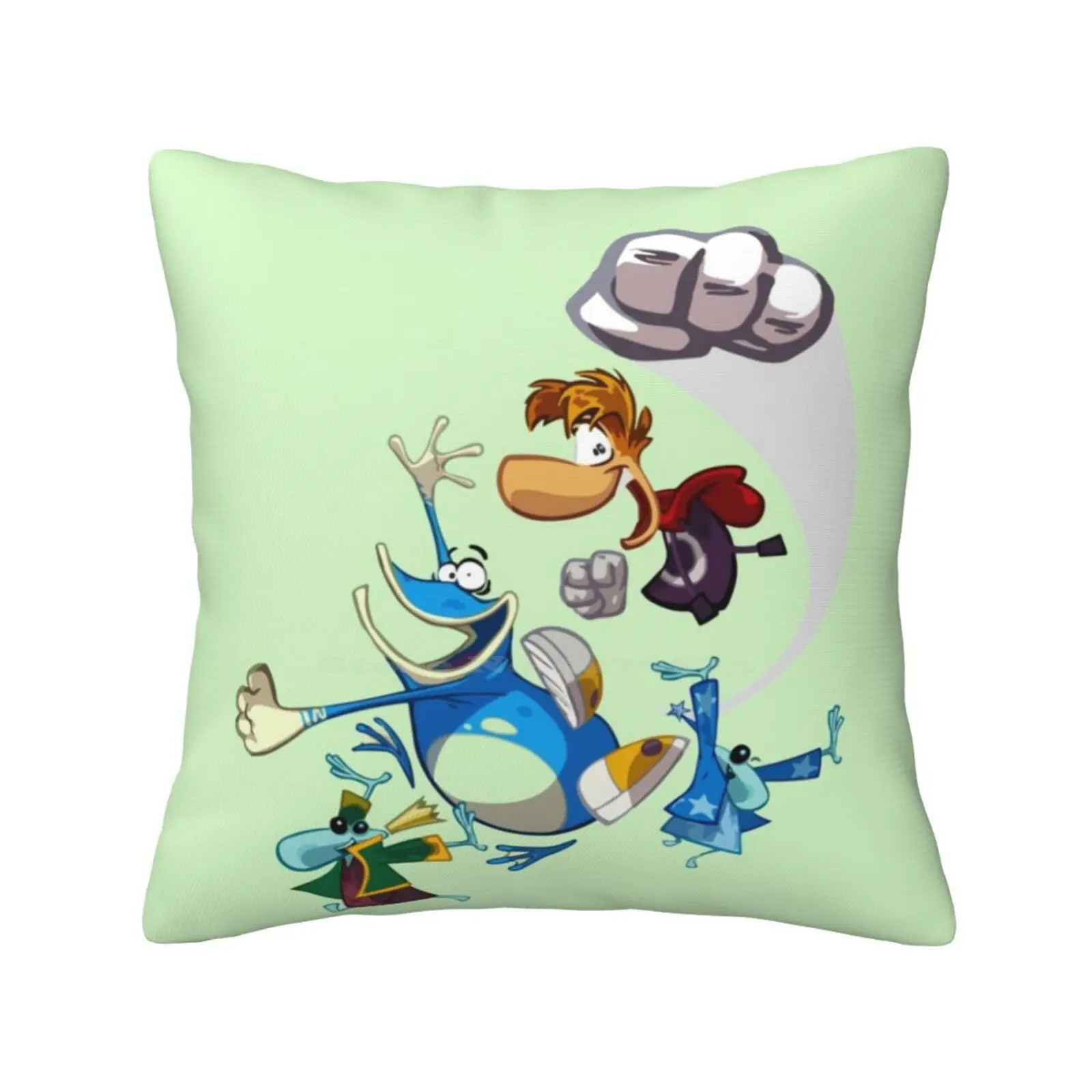 Rayman E Globox Morbida E Confortevole Federa Rayman Ray Man Personaggio Caricatura Gamer Geek Giochi Console Per Computer Divertimento