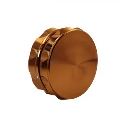 Premium Heavy - Duty Herb Grinder with Non - Slip Grip - Variety of Color Options - Sharp Diamond Teeth (Orange)