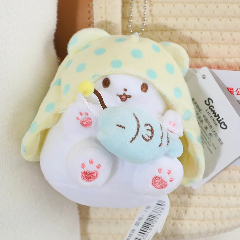 산리오 마루모후비요리 담요 곰 헬로 키티 봉제 인형 장난감, 멜로디 쿠로미 봉제 베개 장난감, 봉제 펜던트 선물,