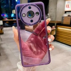 Luxury Built-in Lens Film HD Transparent Soft Shockproof Phone Case for Honor X40i (PURPLE)