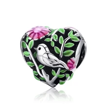  2Pcs/lot Colorful Rainbow Of Love Charm Beads Pendant Fit Original Brand Charm Bracelet & Necklace DIY Authentic Women Jewelry 