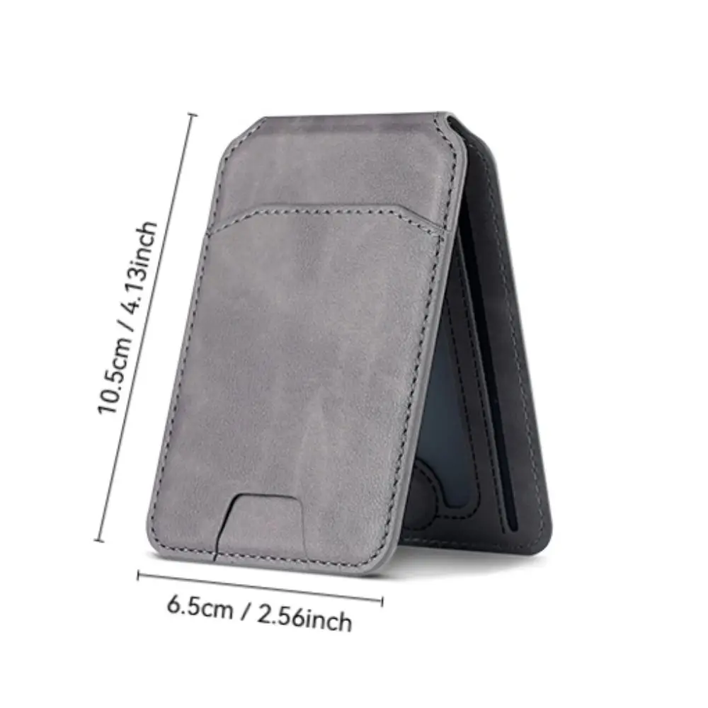 For Magsafe Wallet Phone Card Holder Safety Accessories Magnetic Wallet Stand Anti-theft Leather for iPhone 15 14 13 ProMax Sdf801906c8834c5b9a9d8b16d7d0d302B