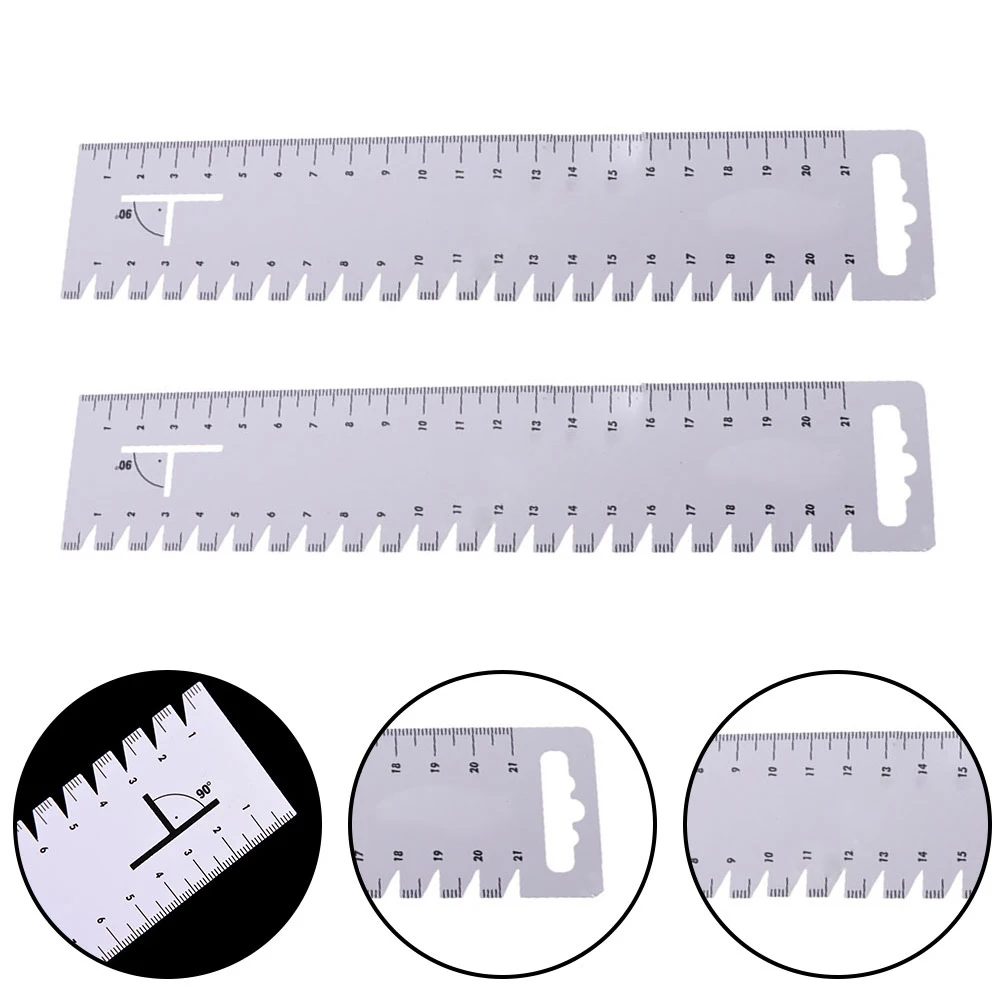 2PCS Sewing Patchwork Ruler Kit 230*40*0.64mm Ultrathin Soft Sewing Tools Quilting Handmade 21cm Gauge Patchwork Ruler