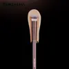 Hourglass Concealer Brush Synthetic Hair Angled Concealer Brush Eye Concealer Blending Brush Brown Metal Handle Makeup Tool 3